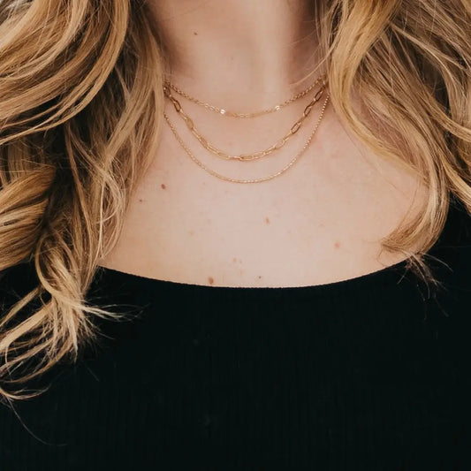 Chandler Chain Layered Necklace - Lulie