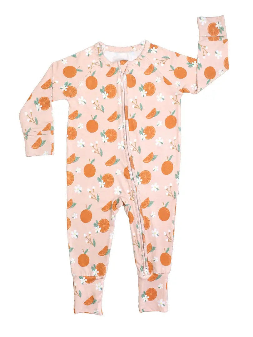 Freshly Squeezed Oranges Bamboo Convertible Pajamas