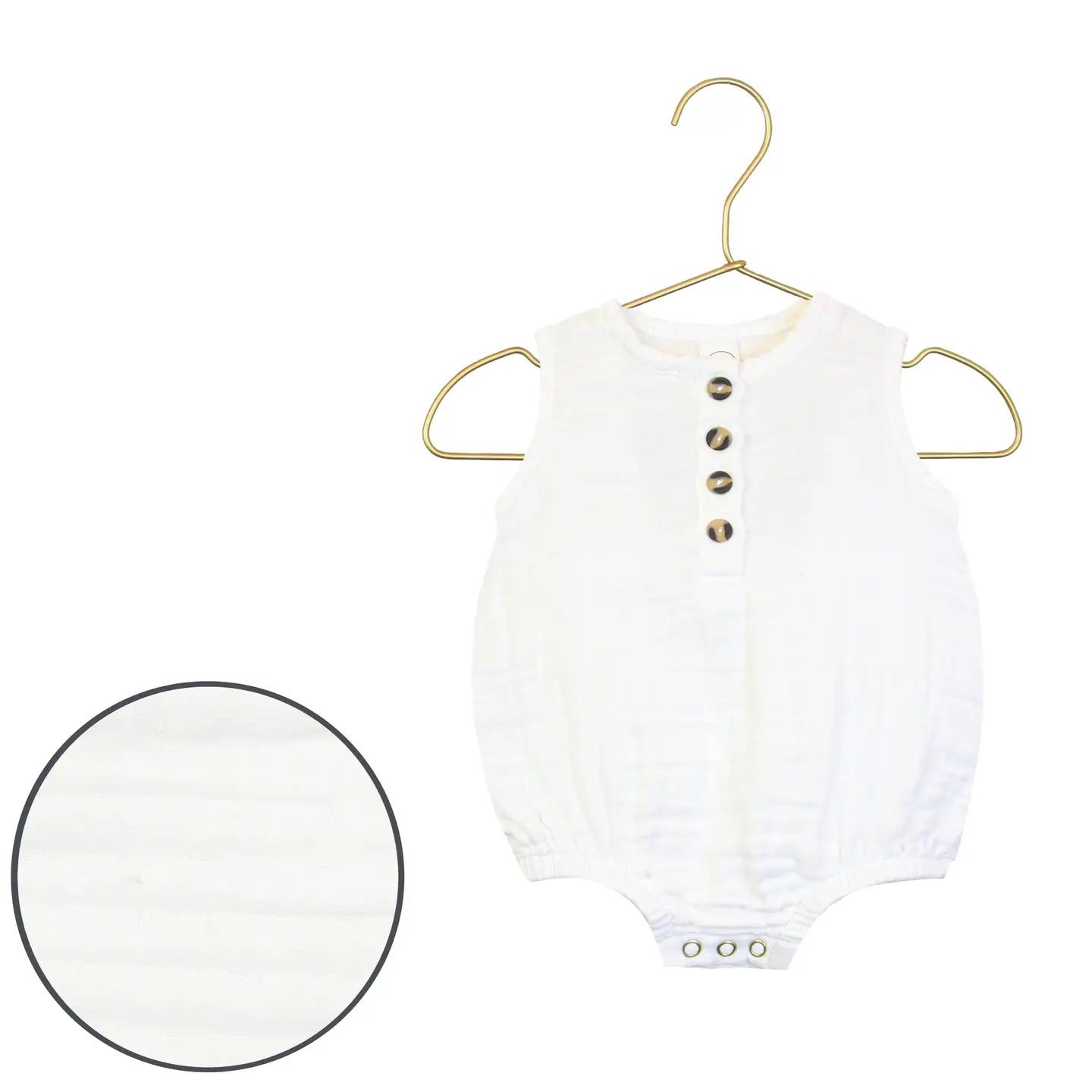 Cloud Muslin™ Bubble Romper - White