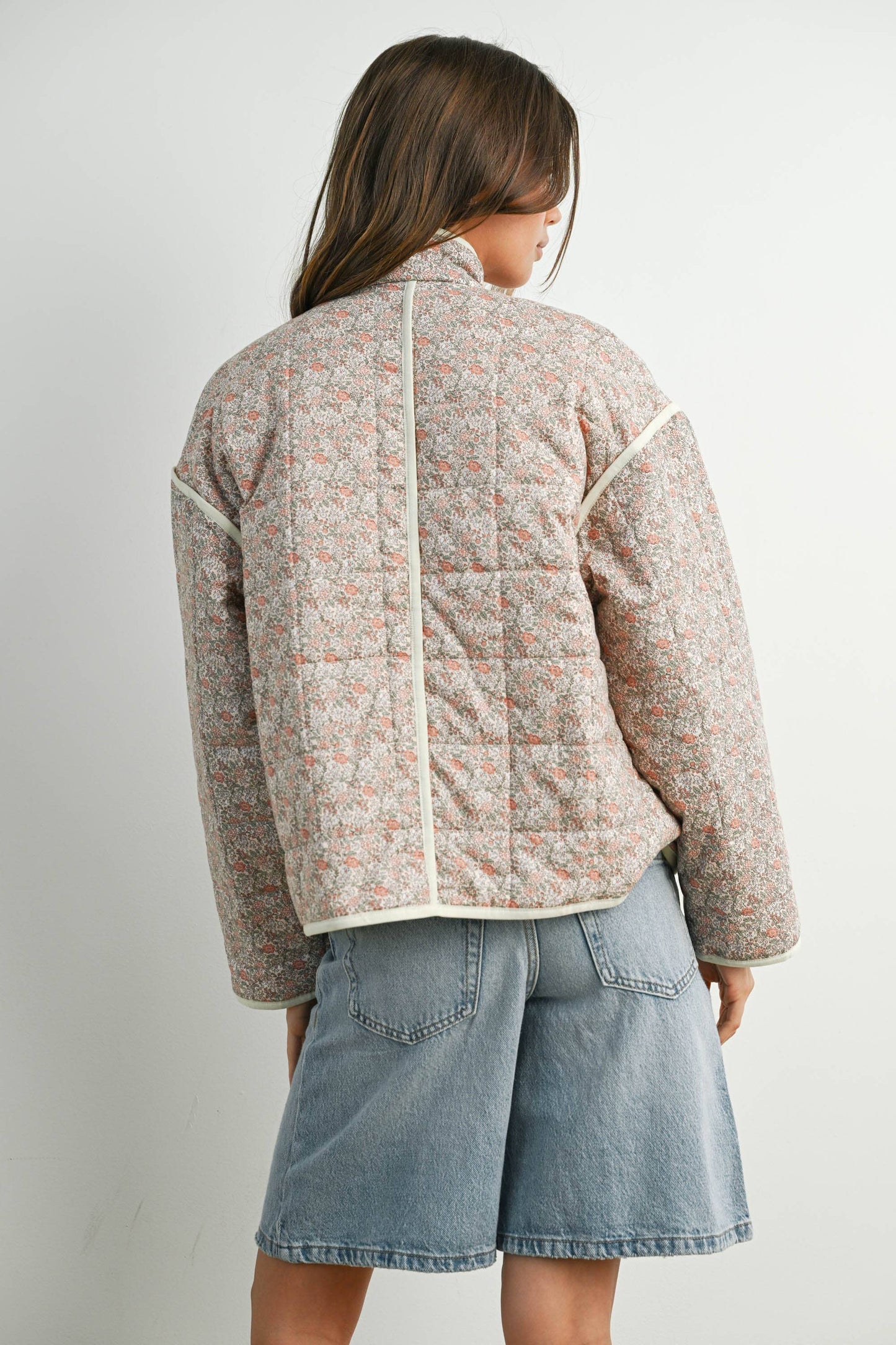 Quilted Jacket- Boho Print