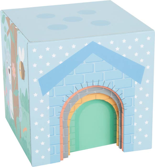 Small Foot Wooden Toys Pastel Animals Stacking Tower