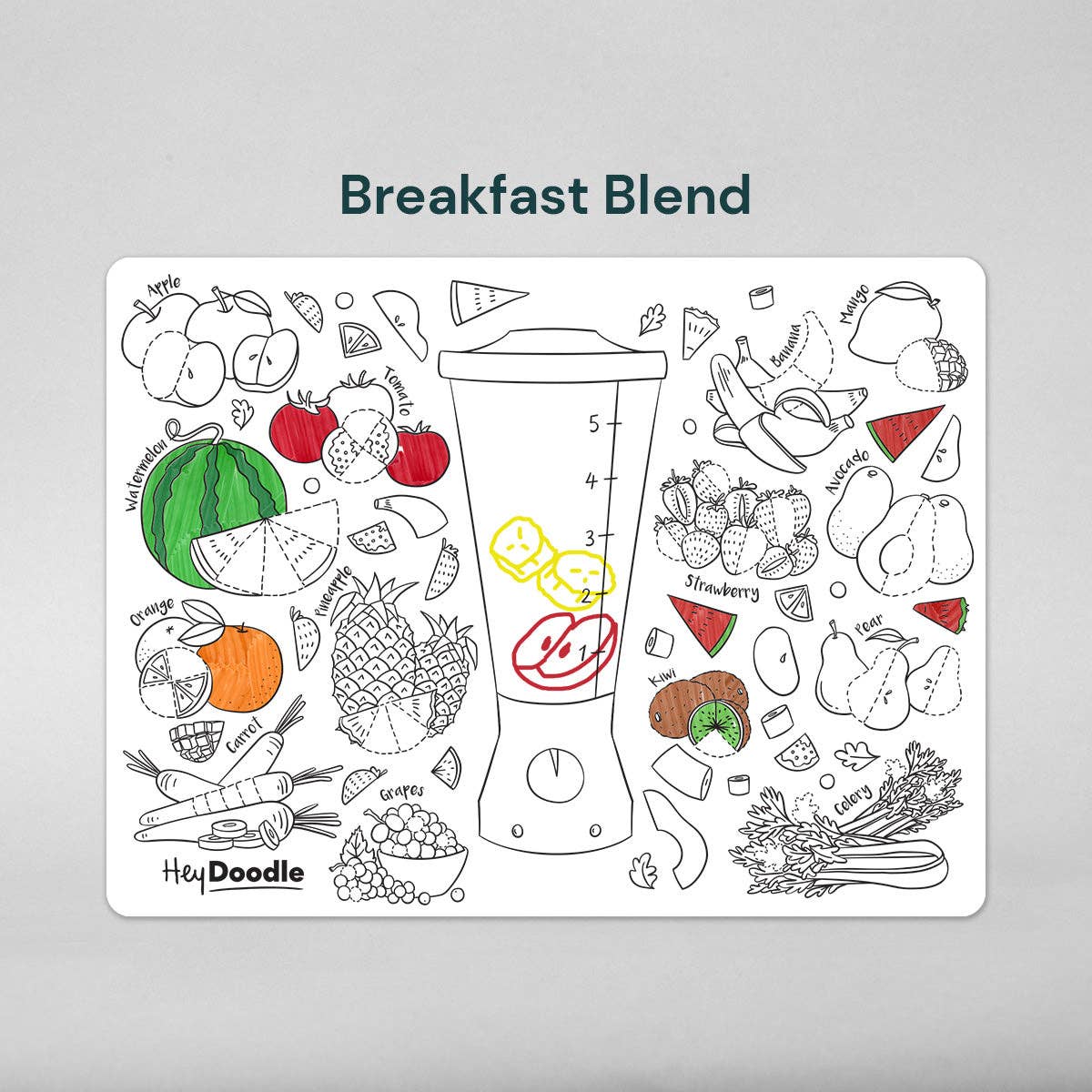 Breakfast Blend Classic Coloring & Doodle Mat