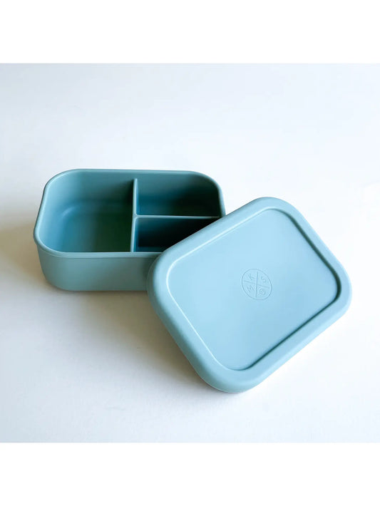 Silicone Bento Lunch & Snack Box- Sage - Lulie