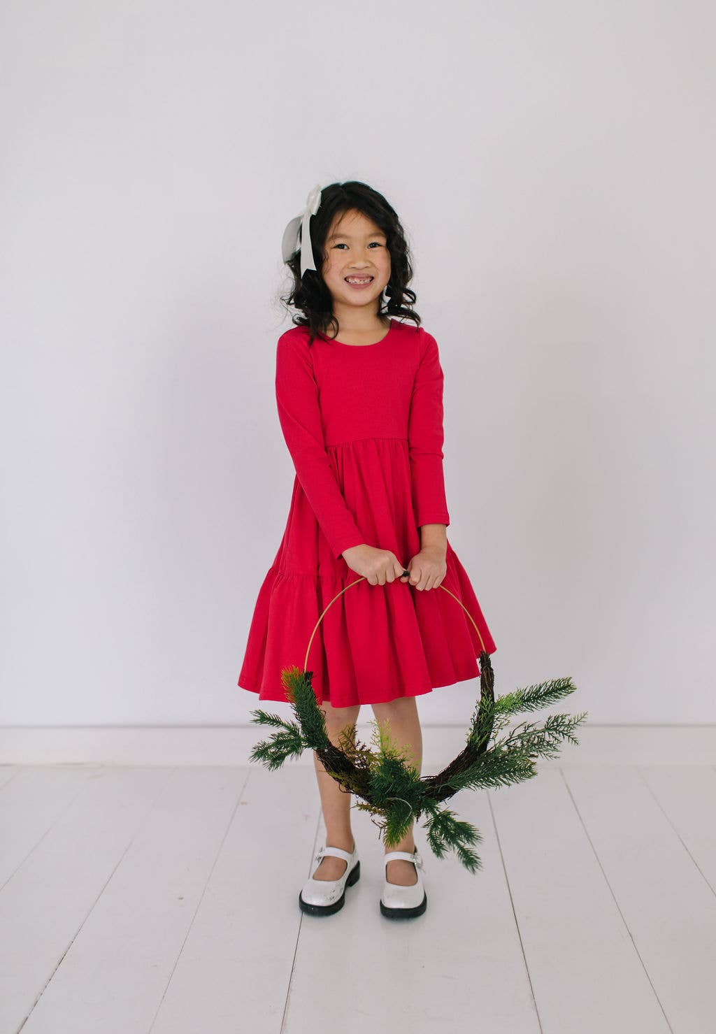 Gwendolyn Ruffle Dress- Scarlet