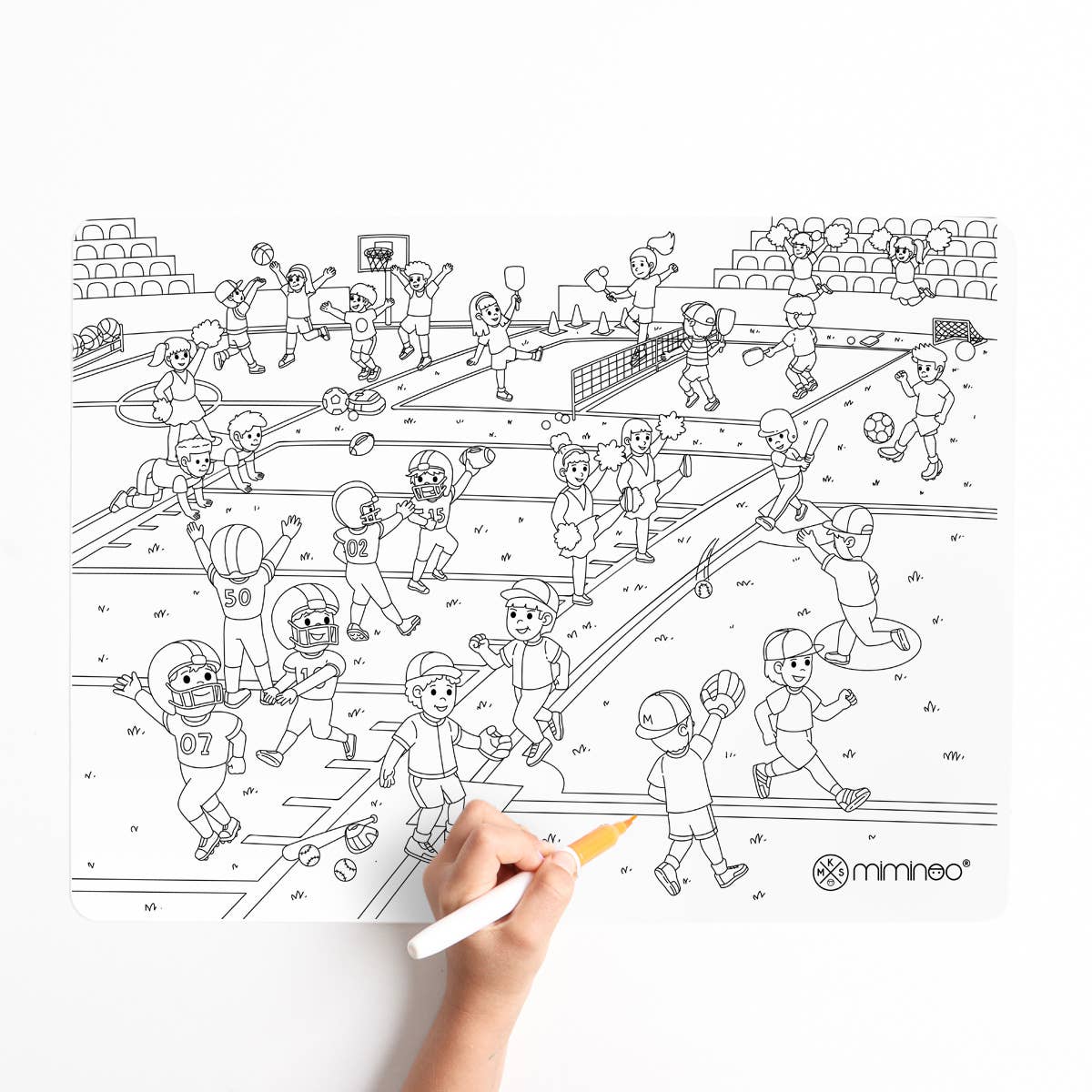 Silicone Reusable Coloring Mat set Kids Gift - Go Sports!