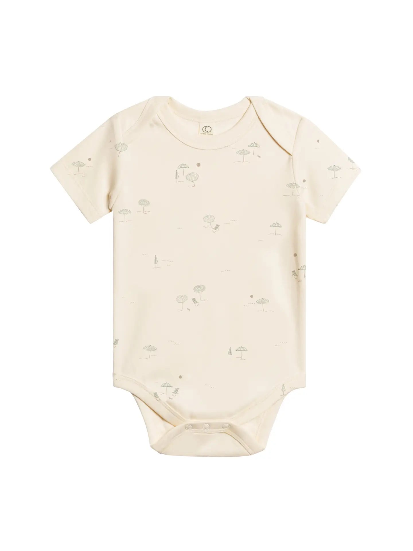 Organic Baby Afton Bodysuit - Umbrella / Oat