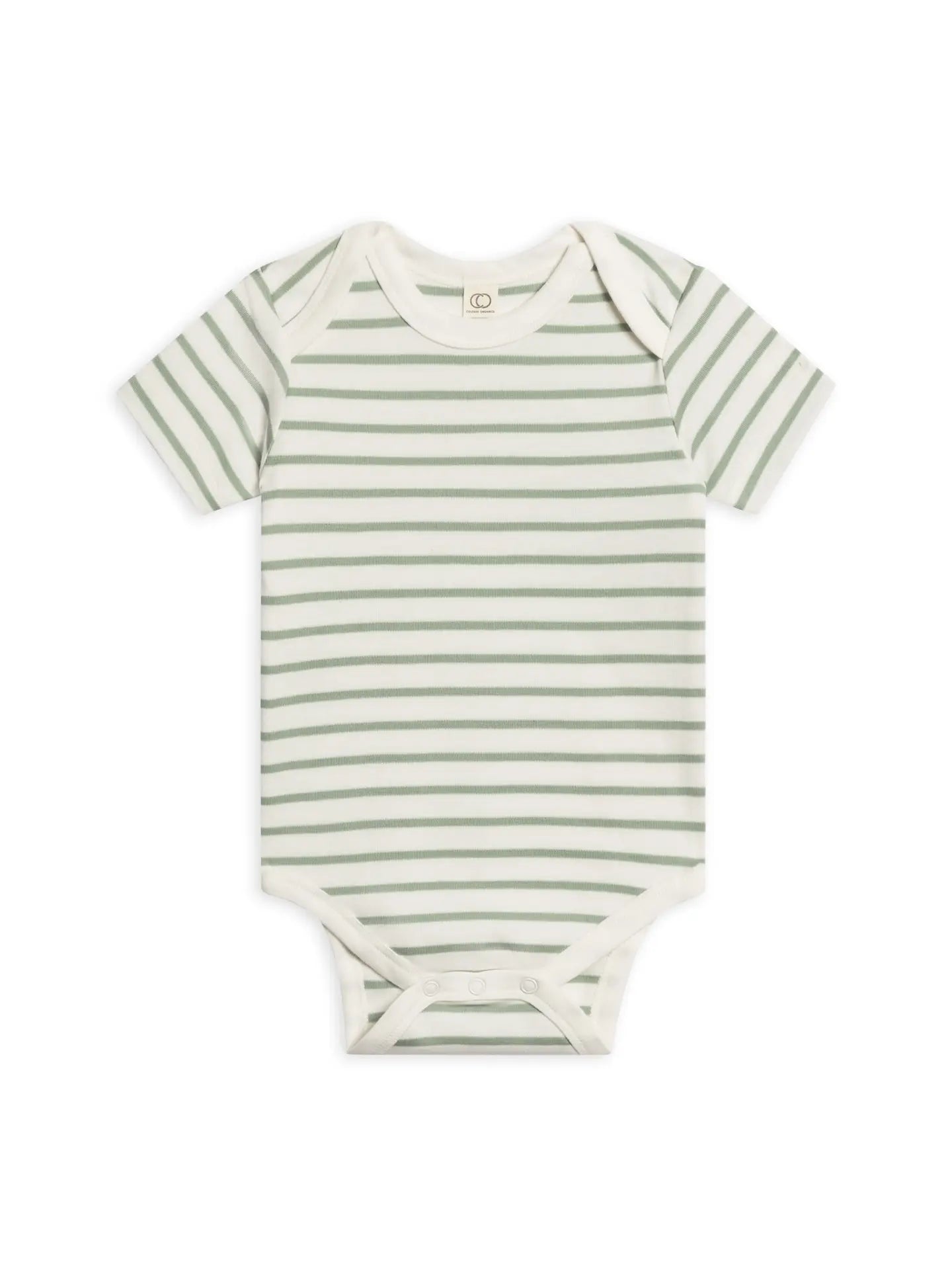 Organic Baby Afton Bodysuit - Vitto Stripe / Jade