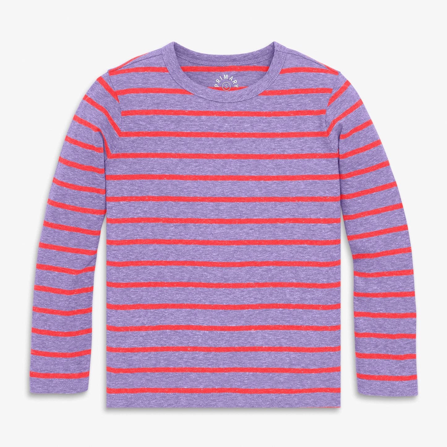 Heathered Long Sleeve Stripe Tee