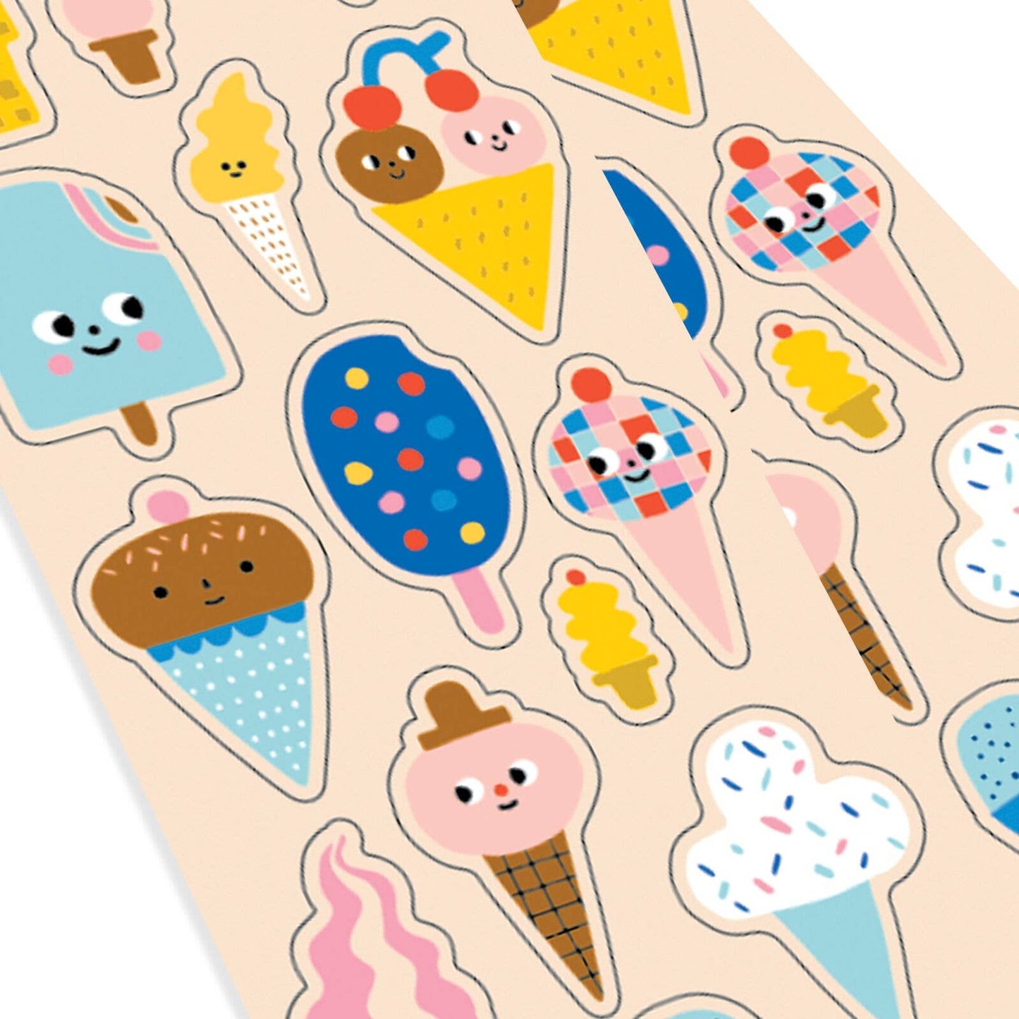 Stickiville X Suzy: Skinny Stickers - Ice Cream (2 Sheets)
