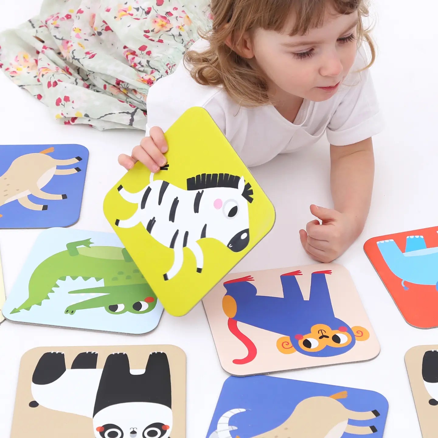 Super Size Memory Floor Game- Wild Animals