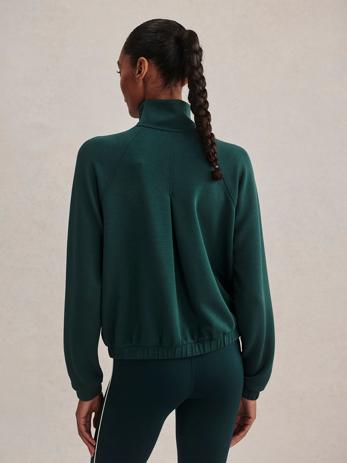 Magda Zip Through Sweat- Ponderosa Pine