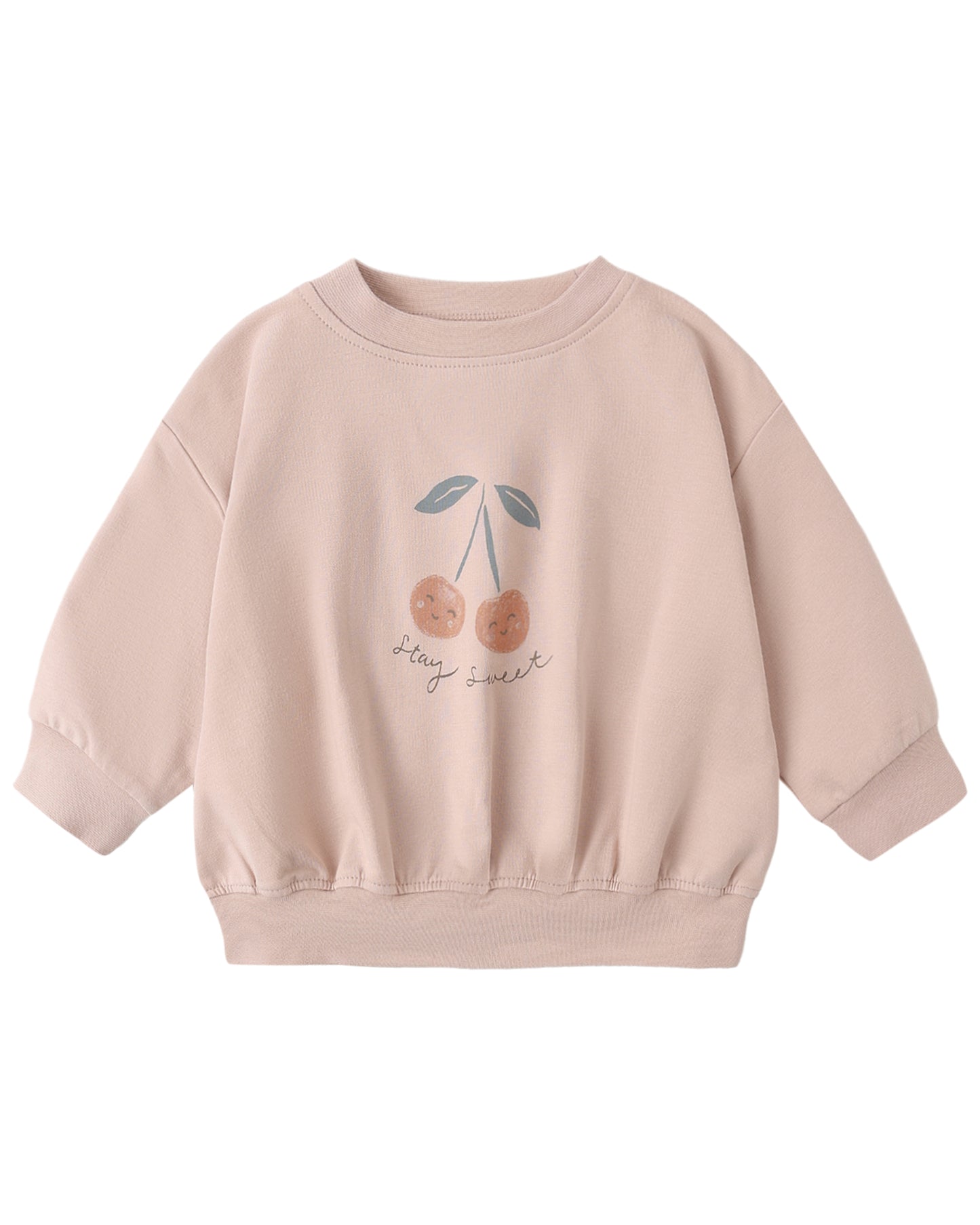 Relaxed Sweatshirt- Cherry