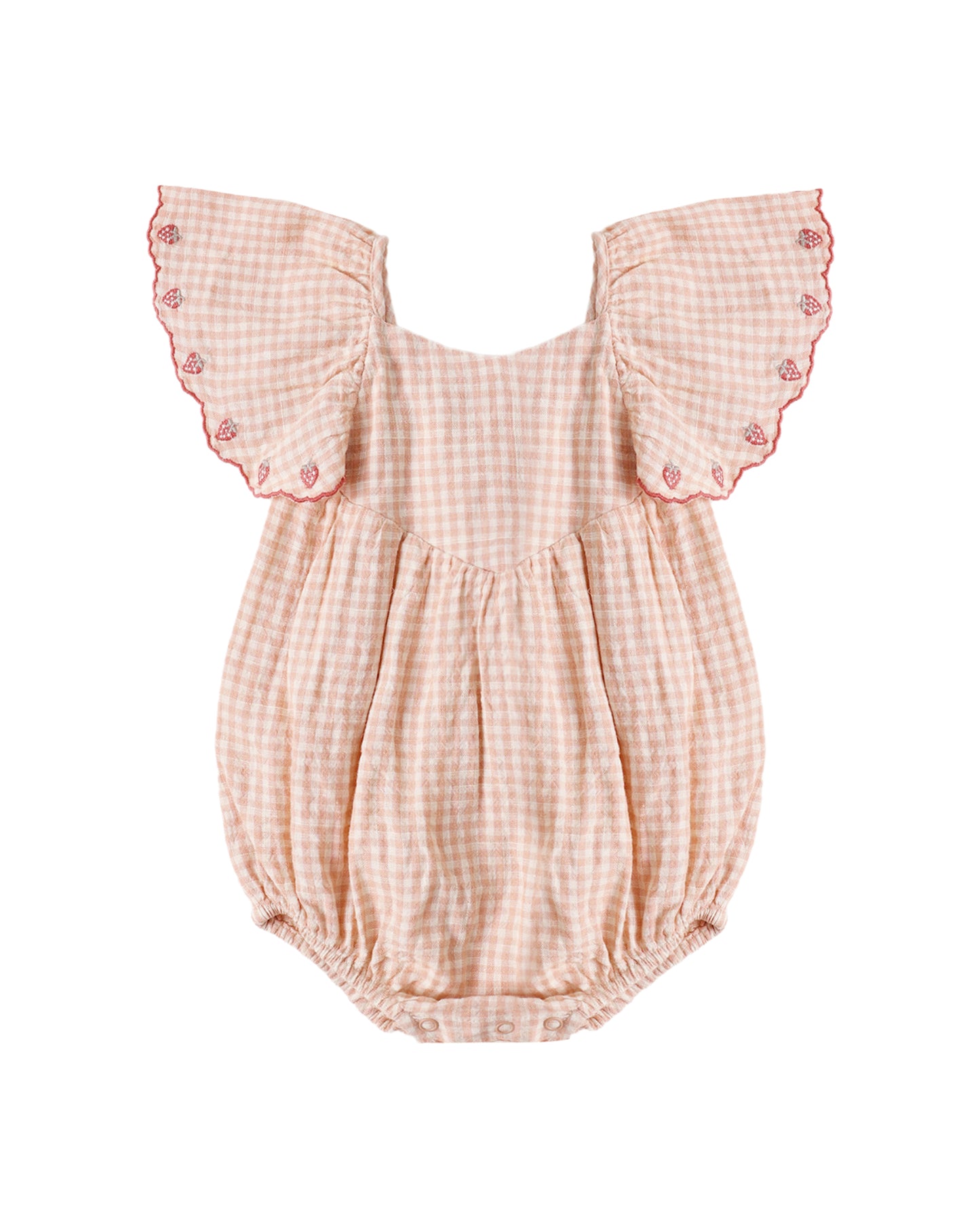 Roxy Romper- Petal Gingham