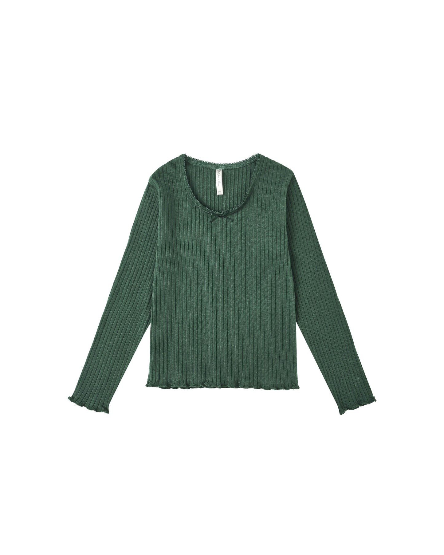 Ribbed Long Sleeve- Green