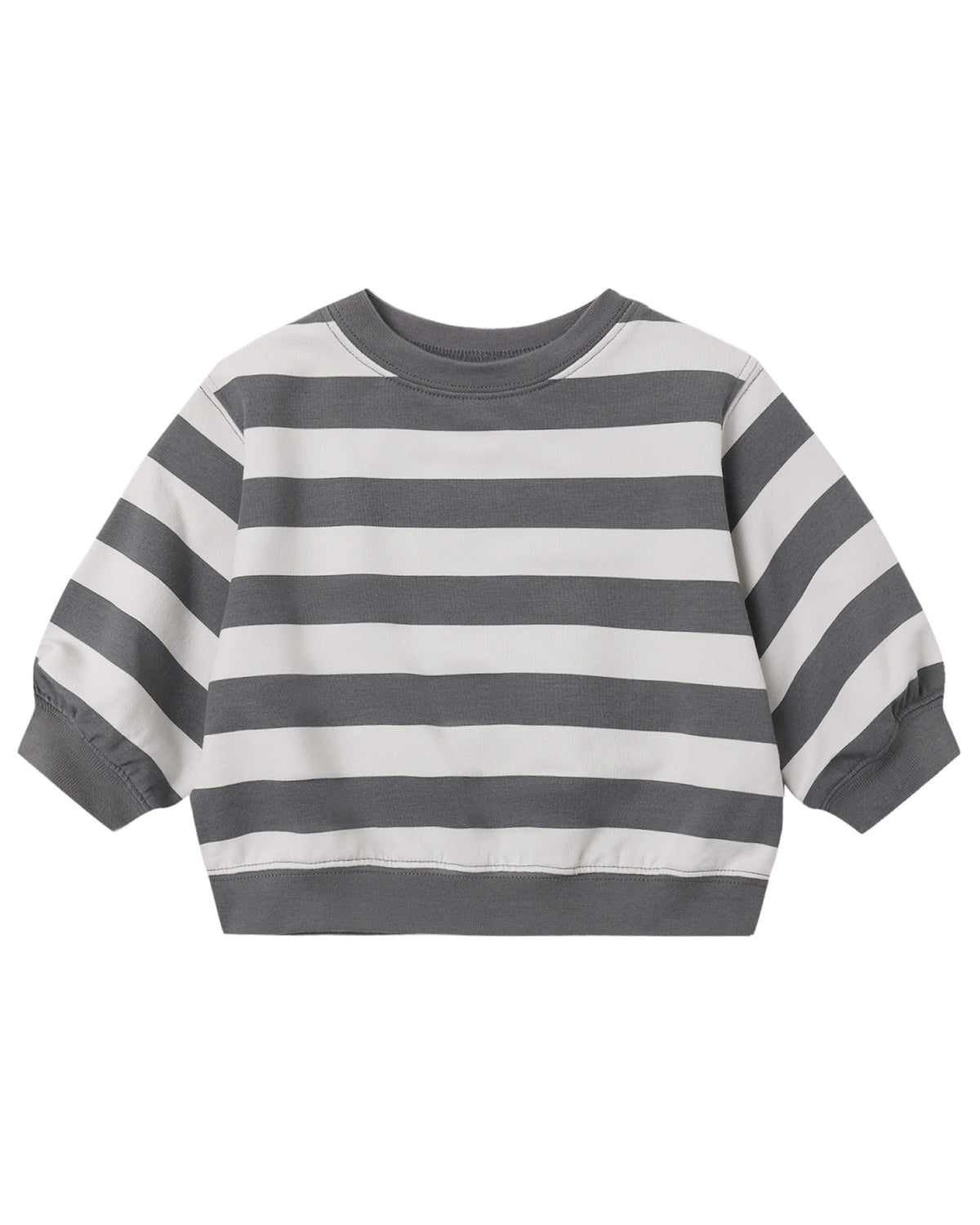 Oversized Crew Sweatshirt- Midnight Stripe
