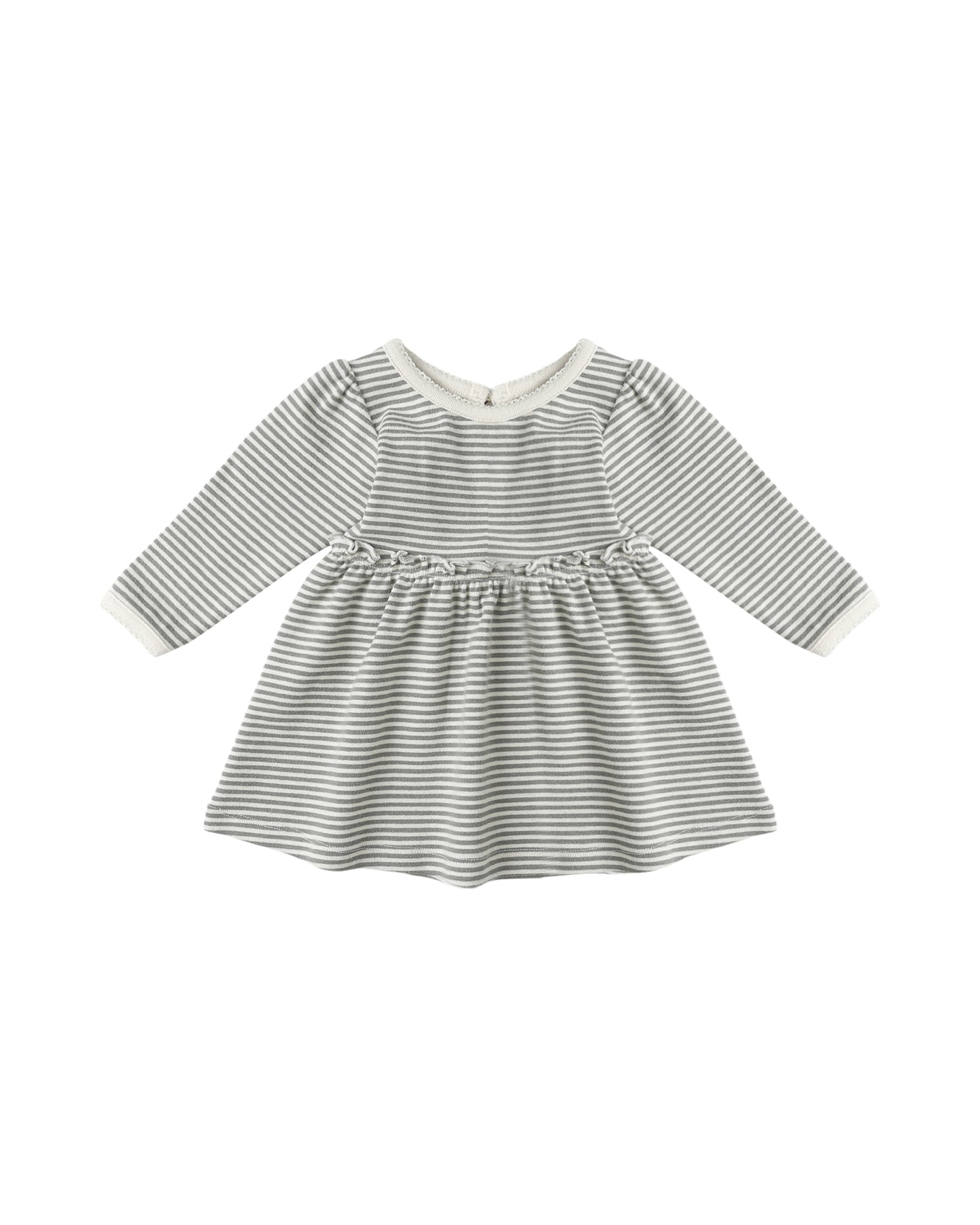 Alda Dress- Forest Stripe