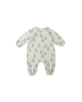 Henley Jumpsuit- Trees