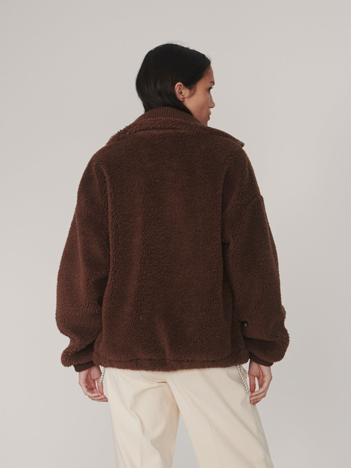 Lowell Sherpa Jacket- Carafe