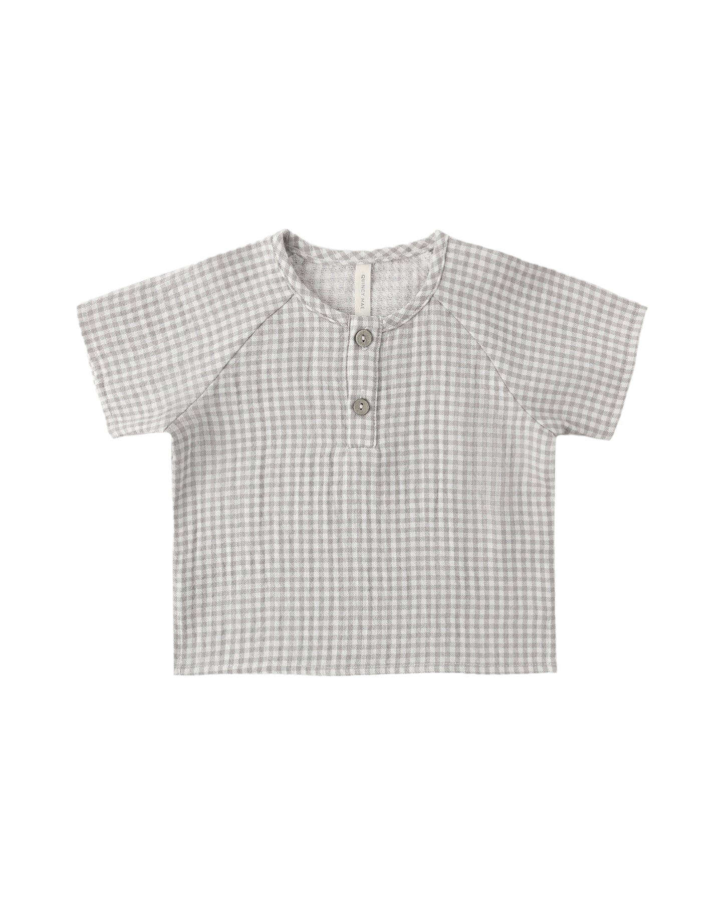 Short Sleeve Zion Shirt- Sage Gingham