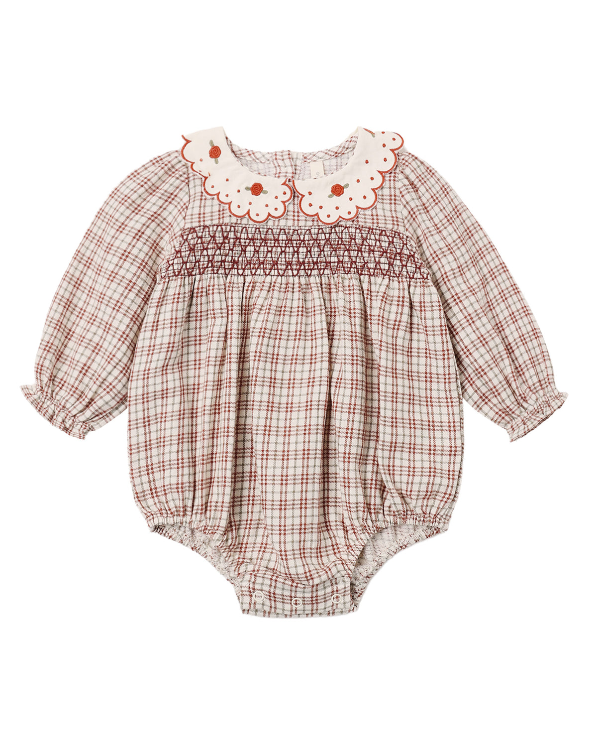 Callie Romper- Christmas Plaid