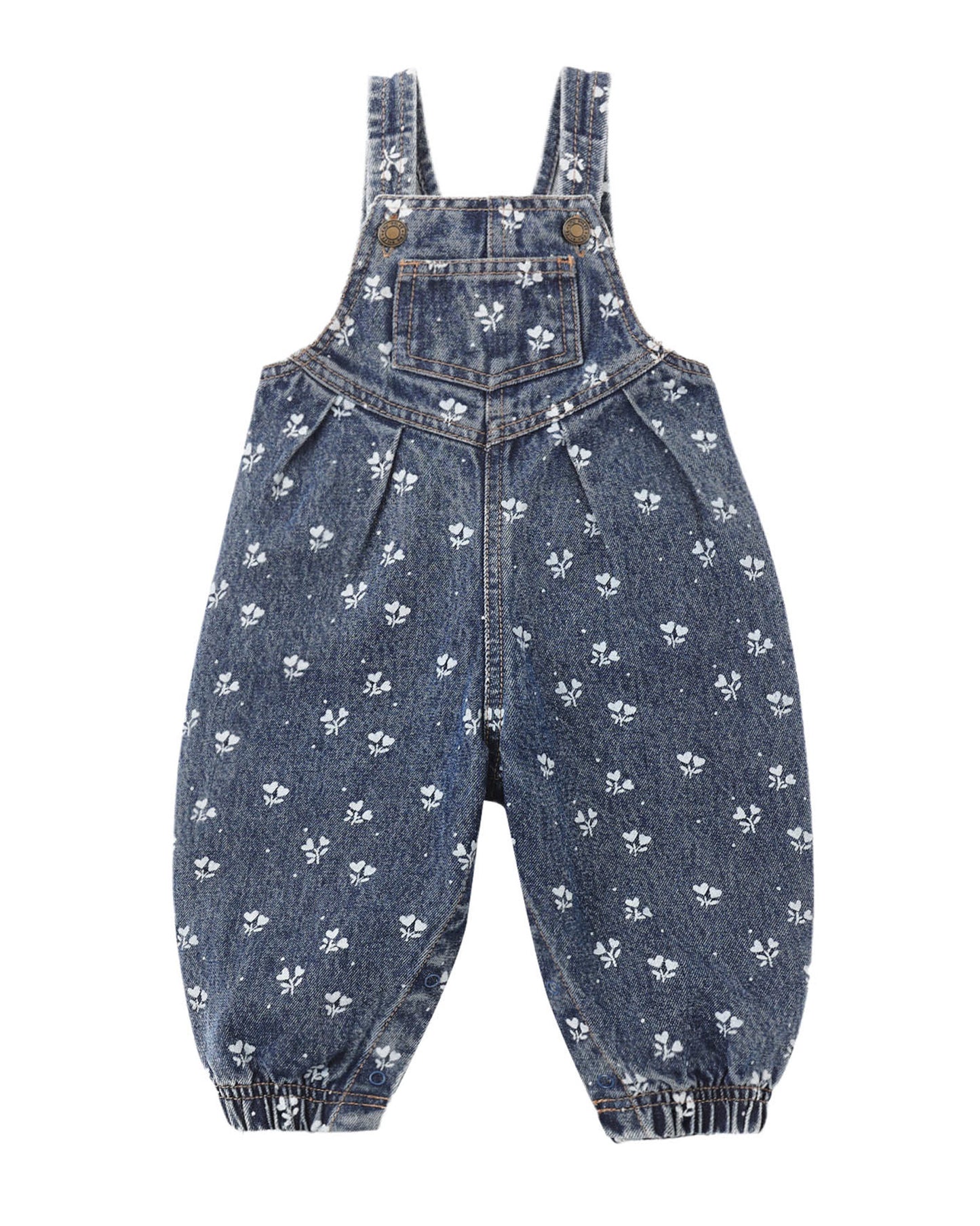 Vintage Overall- Heart Ditsy