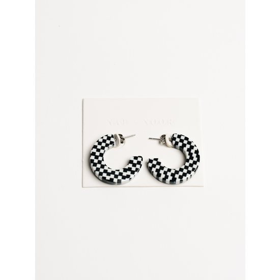 Ray Hoops In B+W checkered - Lulie