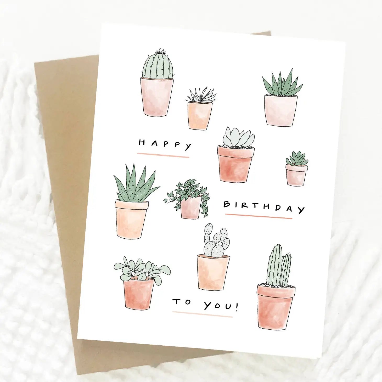 succulent birthday wishes Succulent Birthday Card