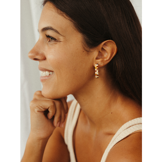 Ivy Studs - Checkered - Lulie