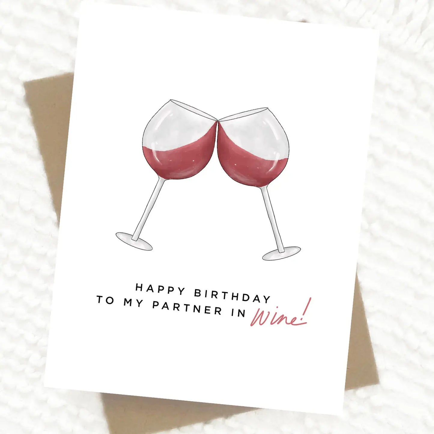 Happy Birthday Wine Card - Lulie