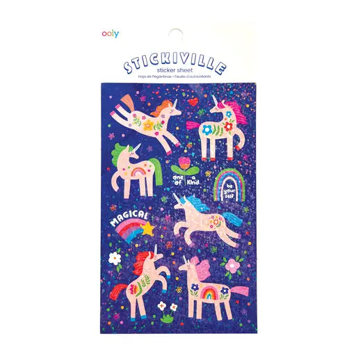 Stickiville Standard - Magical Unicorns (Holographic Glitte - Lulie