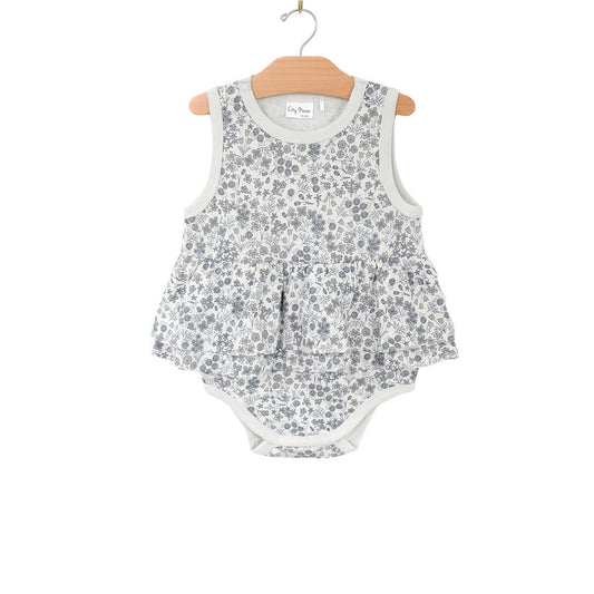 Skirted Tank Bodysuit- Combed Jersey - Lulie