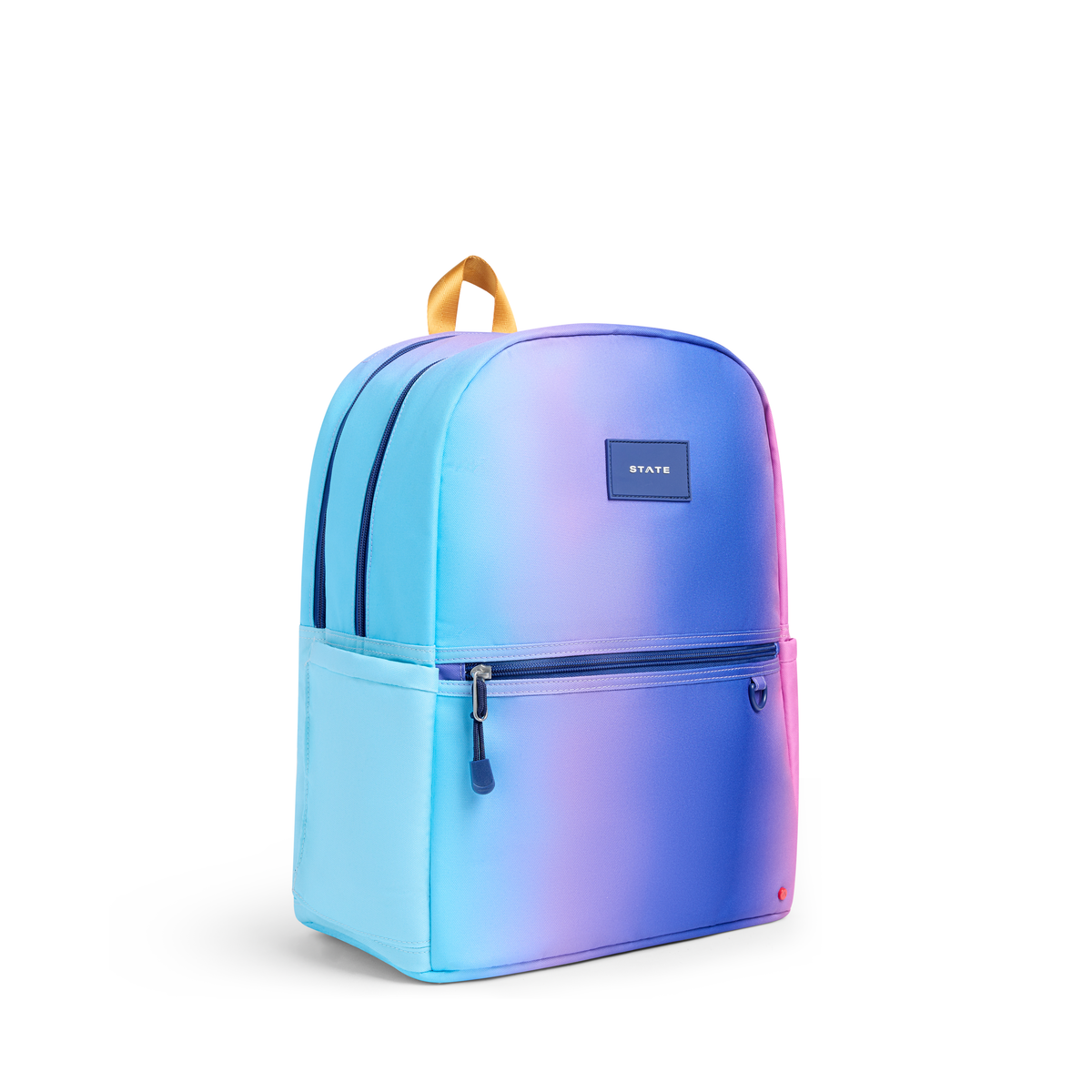 Kane Double Pocket Backpack- Blue Pink Gradient