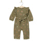 Frill Collar Romper- Lichen Mushrooms