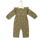Frill Collar Romper- Lichen Mushrooms