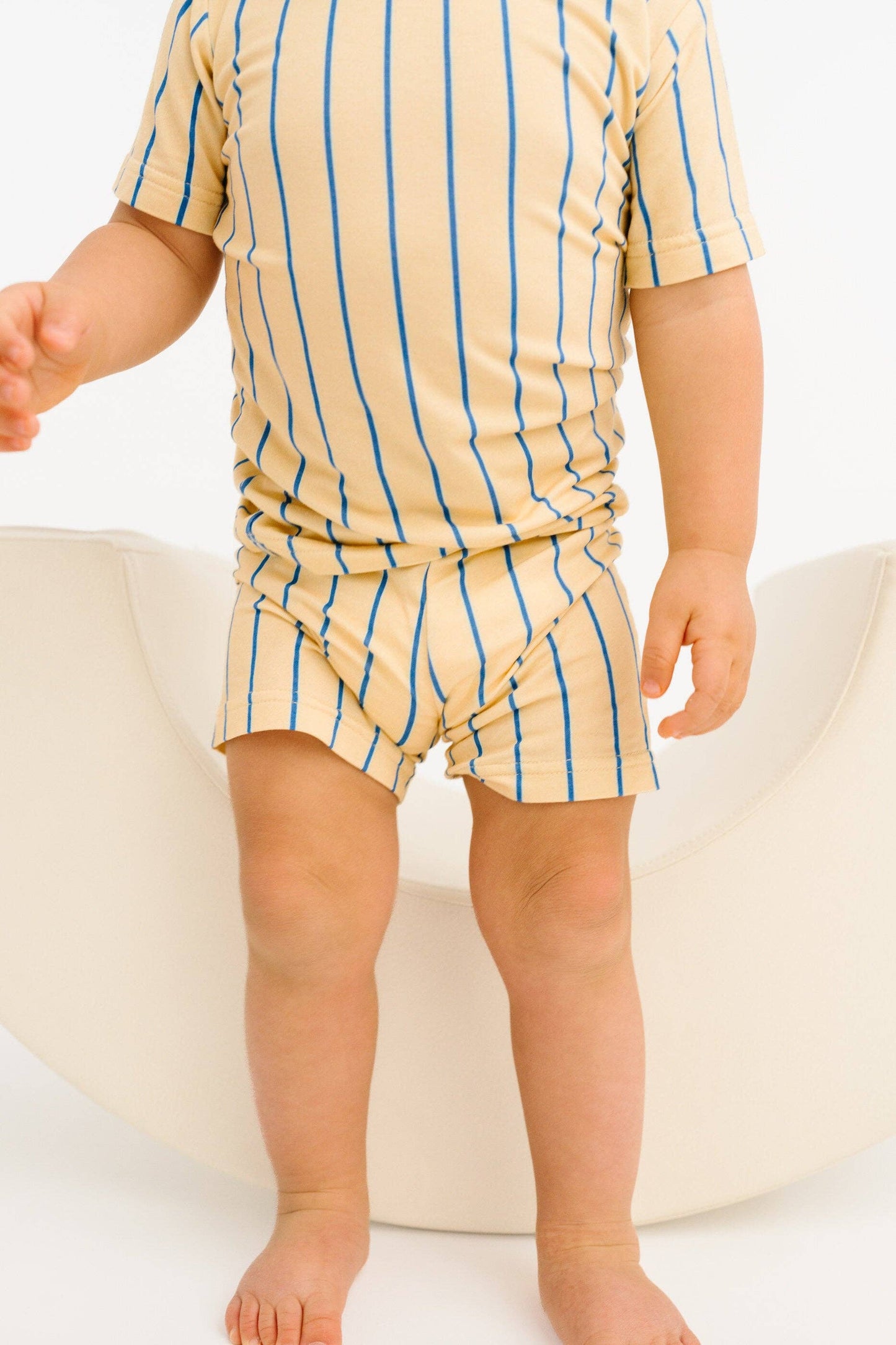 Vintage Stripe Bamboo Shorts Set