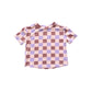 Girl's Boxy Tee- Checker