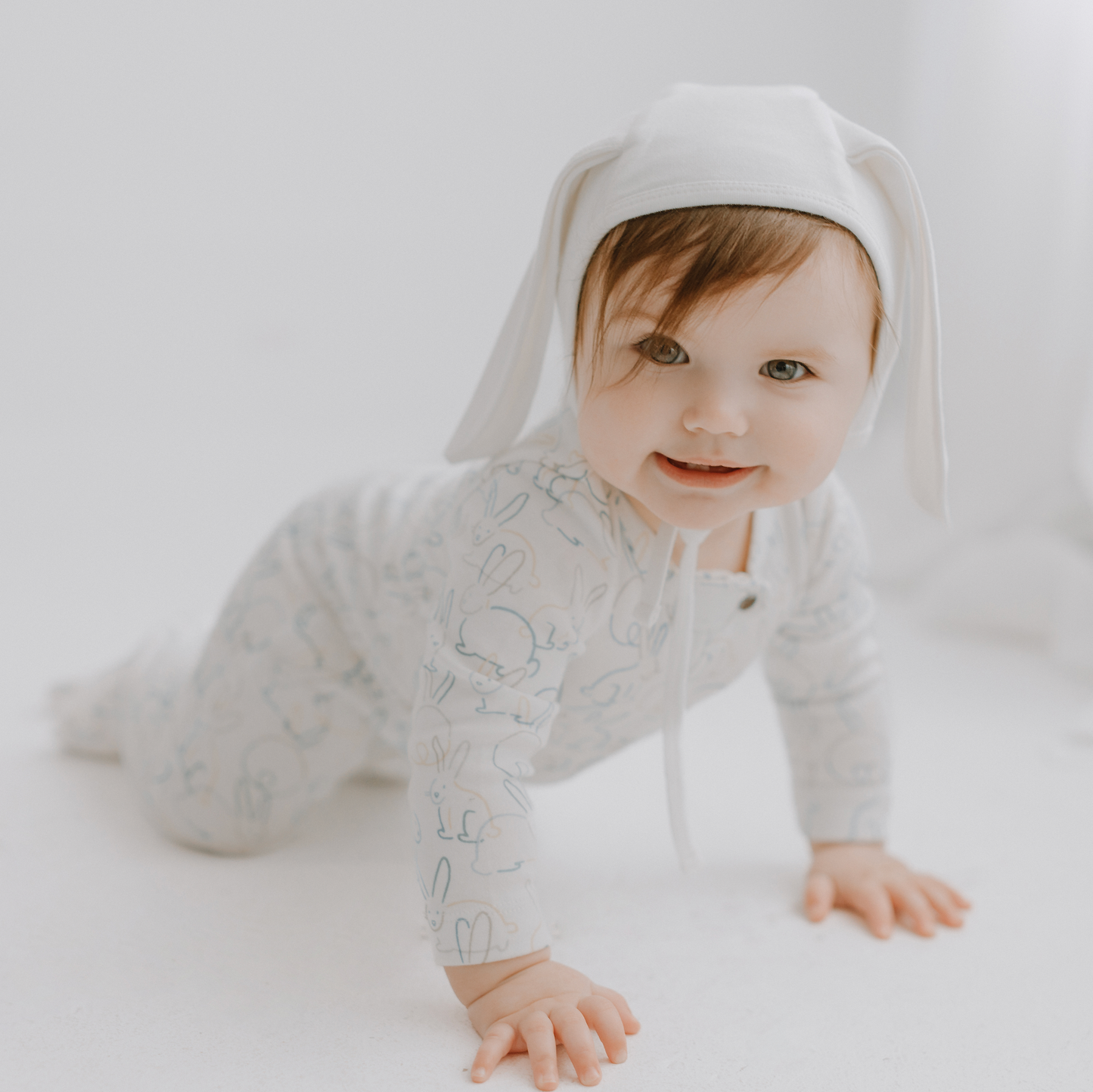Baby Organic Footie-Bunnies