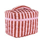 Pink and Wine Striped Cute Makeup Bag
