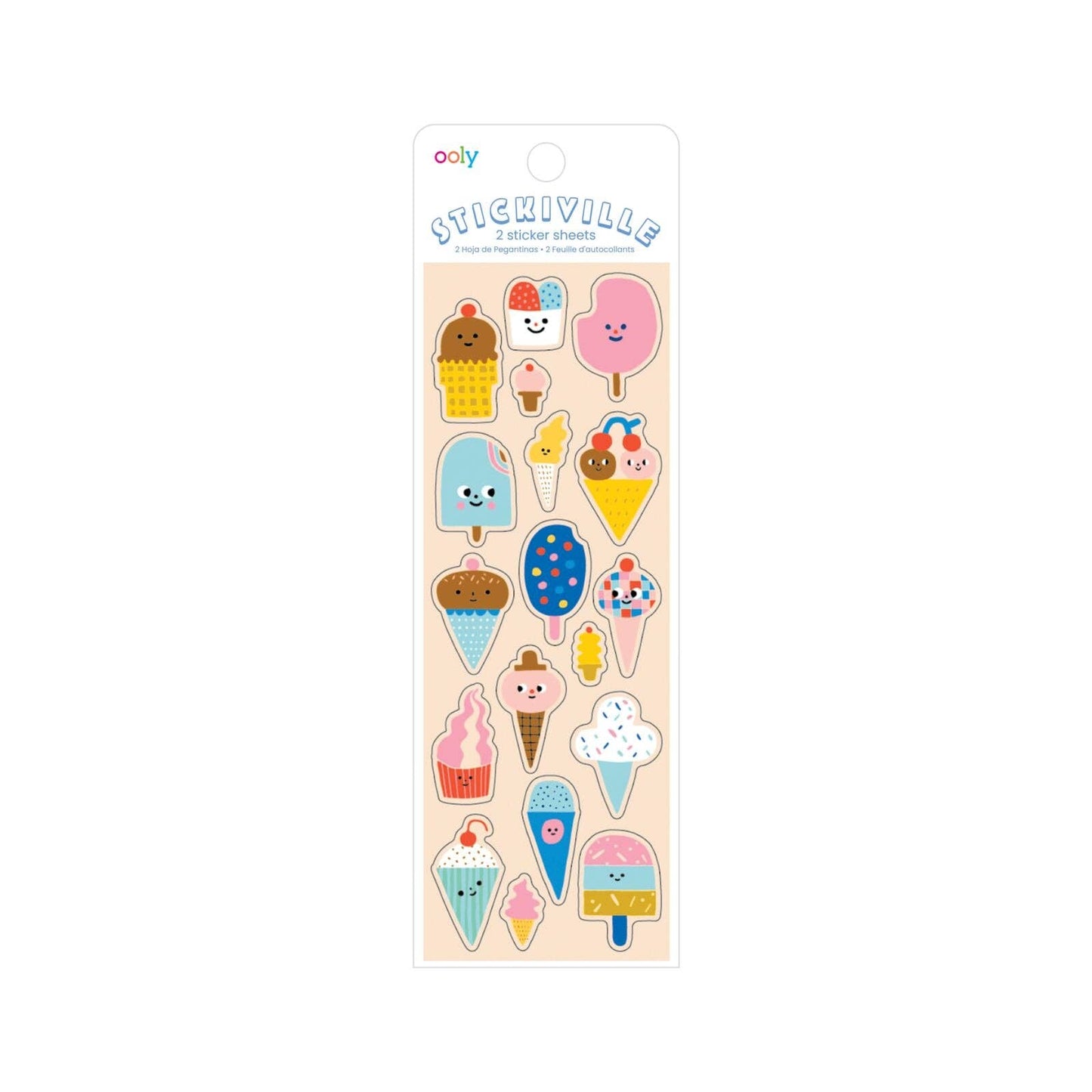 Stickiville X Suzy: Skinny Stickers - Ice Cream (2 Sheets)