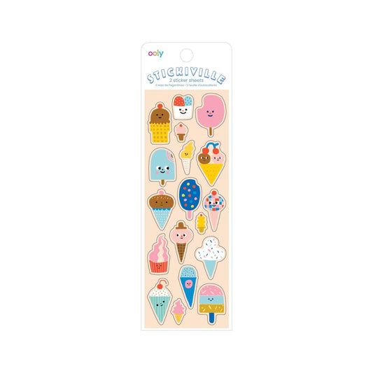 Stickiville X Suzy: Skinny Stickers - Ice Cream (2 Sheets)