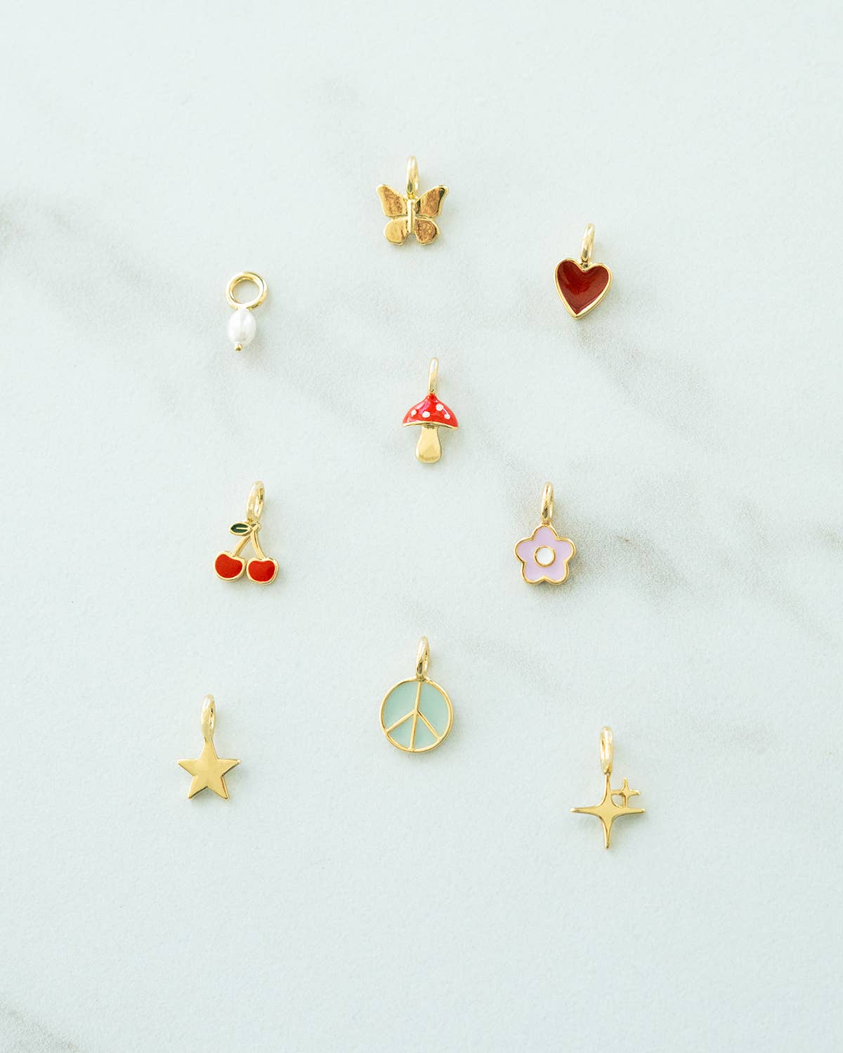 Charm - Gold Pearl