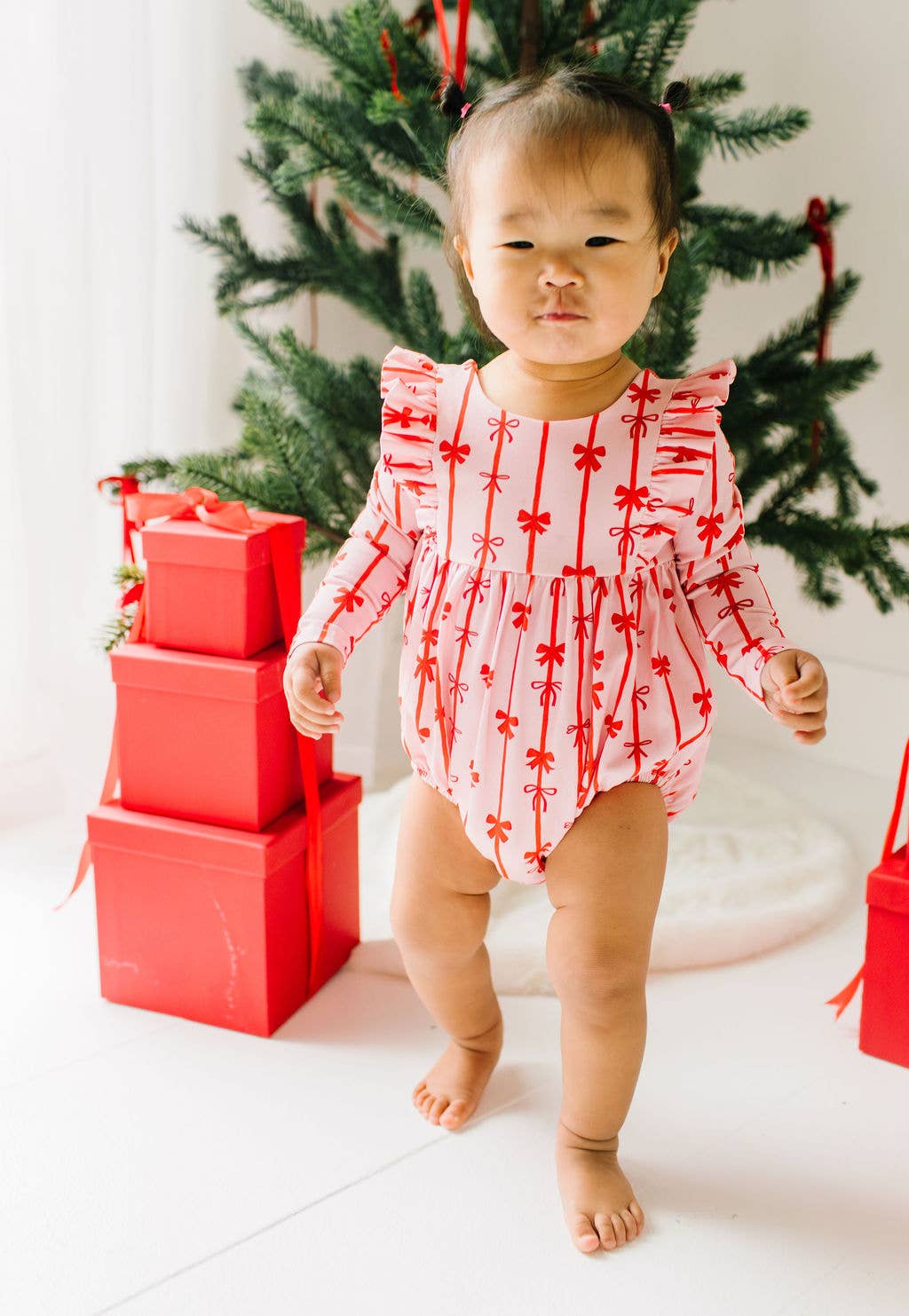 Leah Romper- Dainty Bows