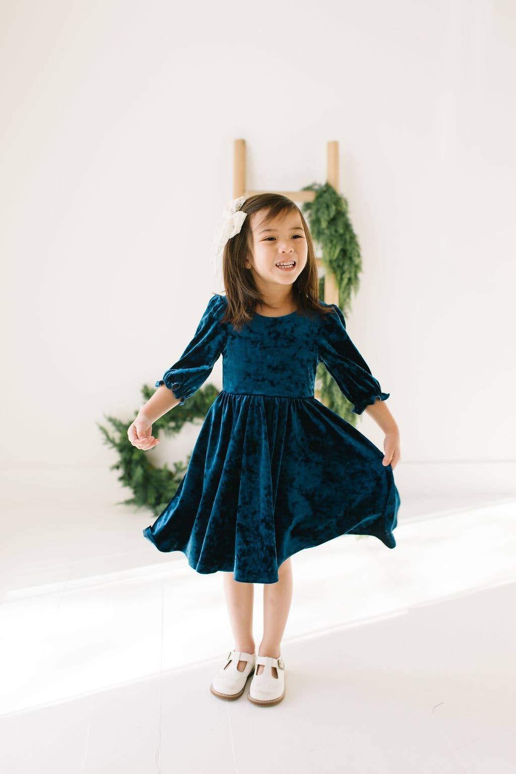 Pippa Dress- Crushed Blue