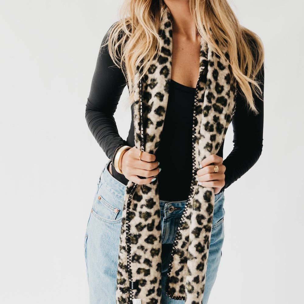 Laine Leopard Scarf