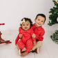 Mabel Romper- Red Picnic Plaid