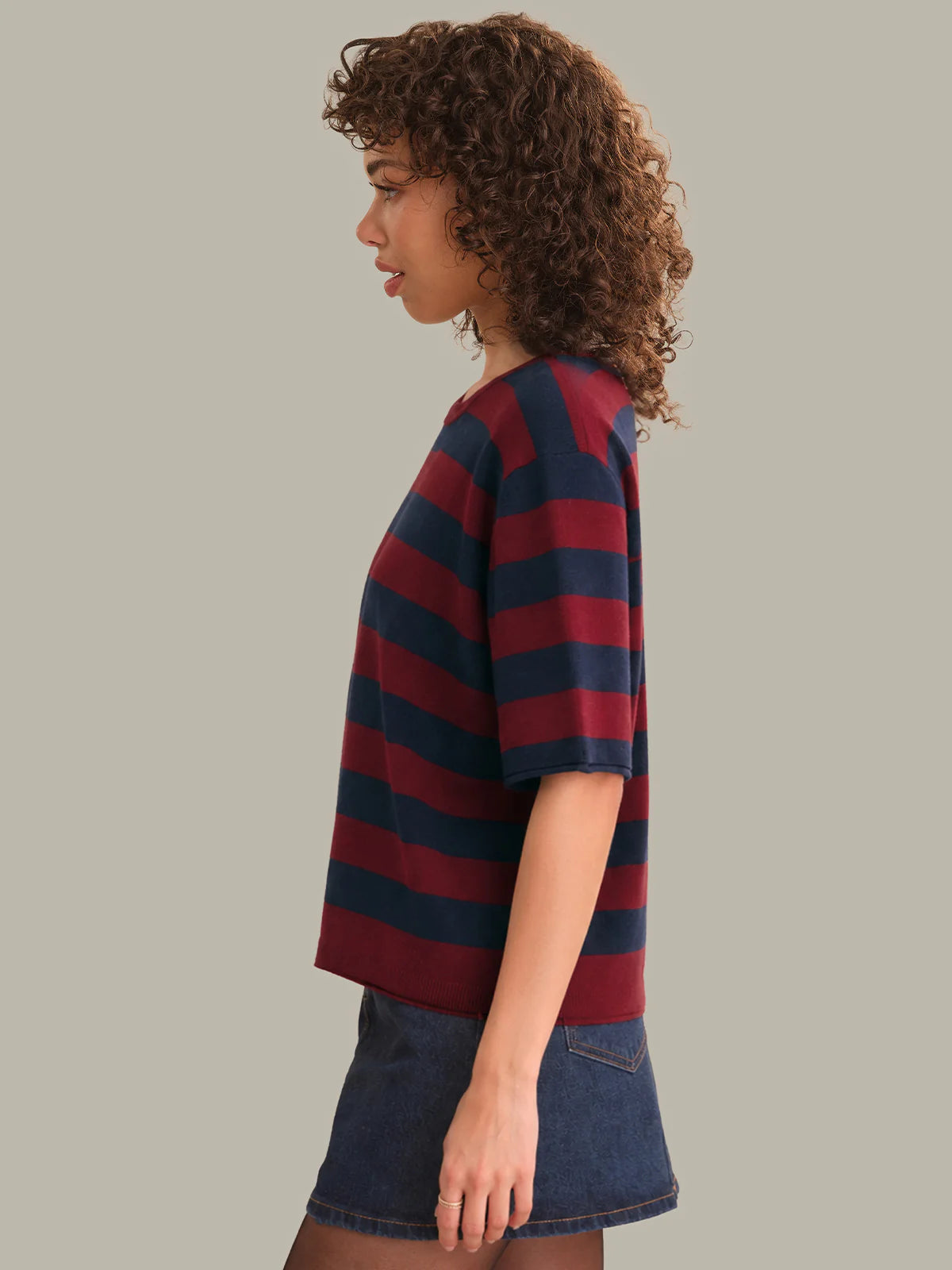 Colette Crew Neck Boxy Tee