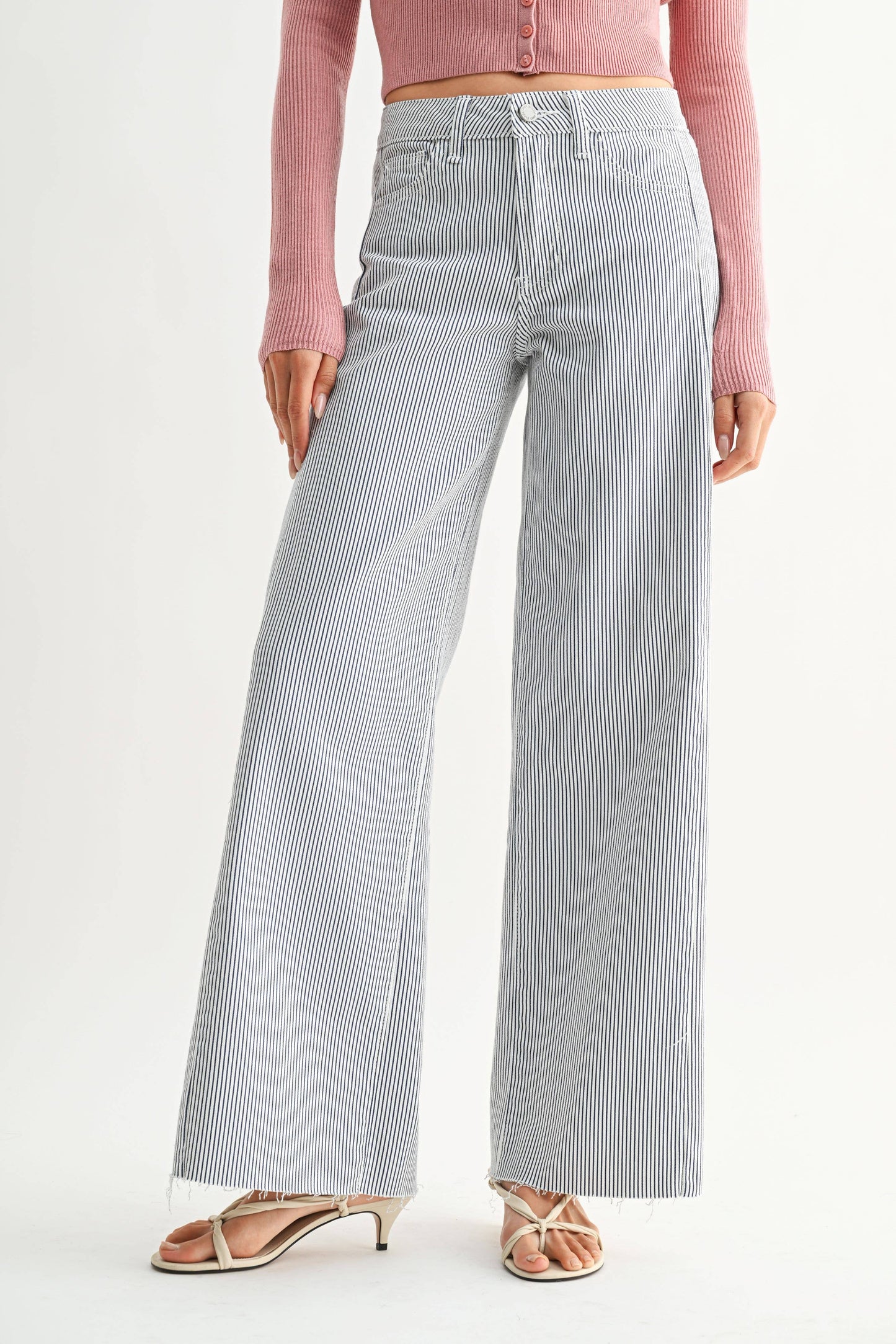 Side Stripe Wide Leg