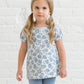 Organic Baby & Kids Cora Tulip Back Tee - Gia Floral / Rain