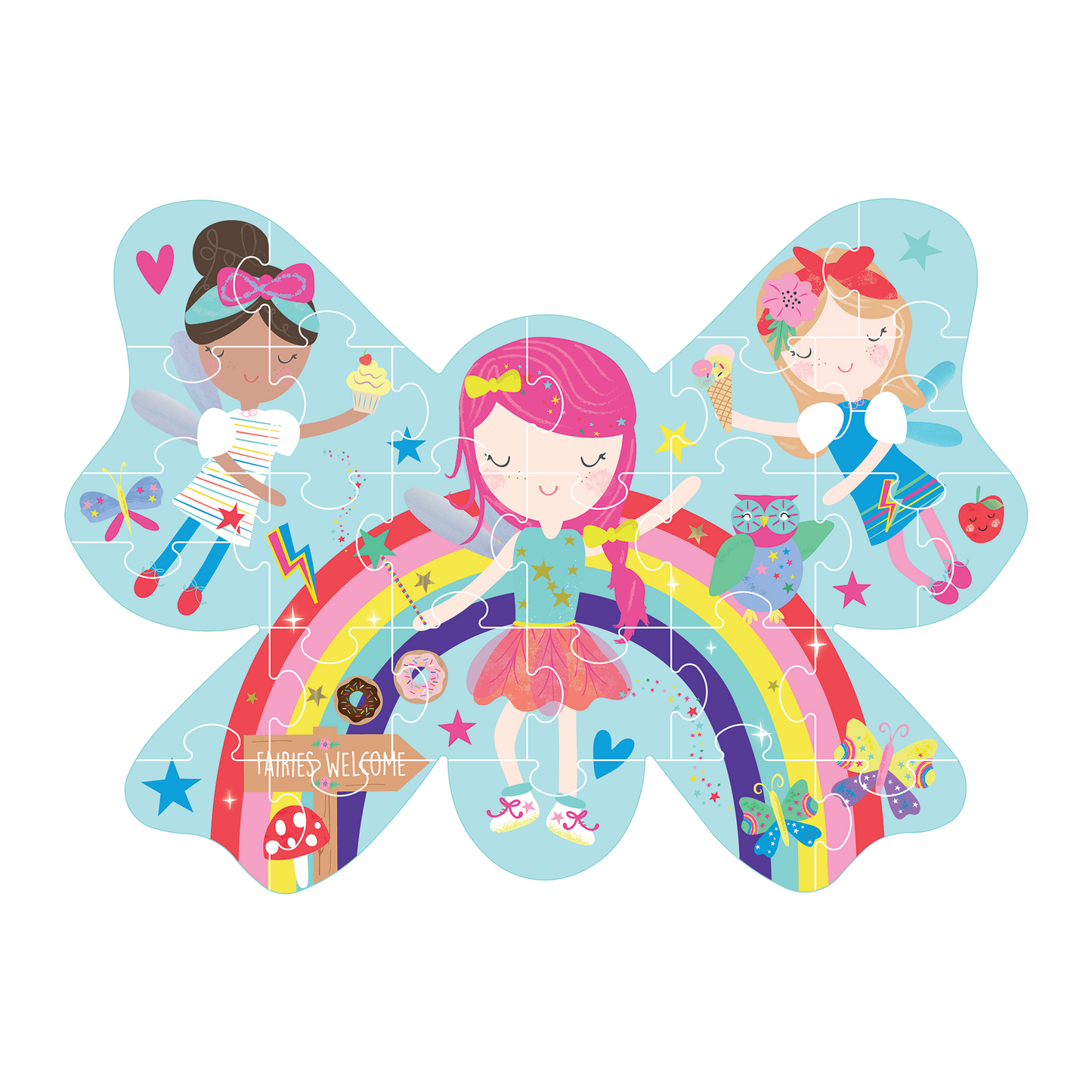 Rainbow Fairy 30pc Shaped Puzzle