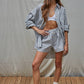 Striped Wide Leg Shorts
